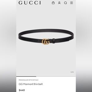 Gucci GG Marmont Thin Belt